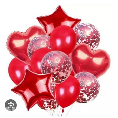 valentine's balloons and decoration