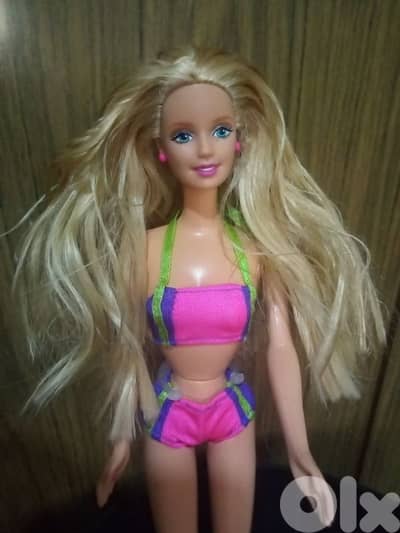 SIT IN STYLE Barbie Mattel 1999 as new doll in swimwear+shoes=35$