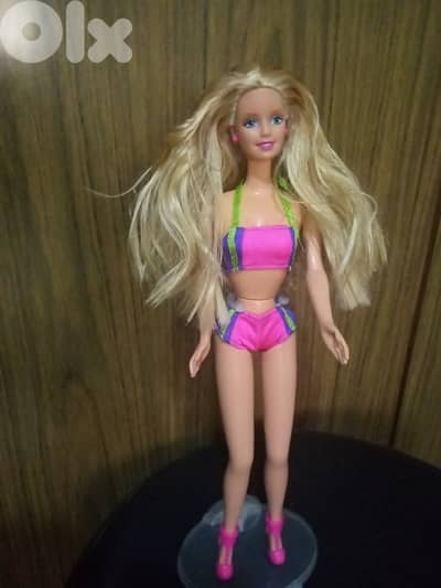SIT IN STYLE Barbie Mattel 1999 as new doll in swimwear+shoes=35$