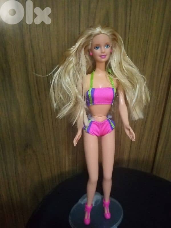 SIT IN STYLE Barbie Mattel 1999 as new doll in swimwear+shoes=35$ 1