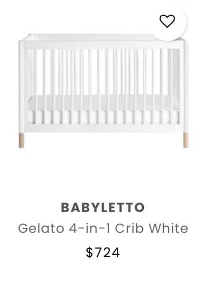 Babyletto, Gelato 4 in 1 bed white