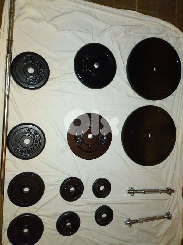 72 kg iron plates + axe kbir + 2 axe dambell 1