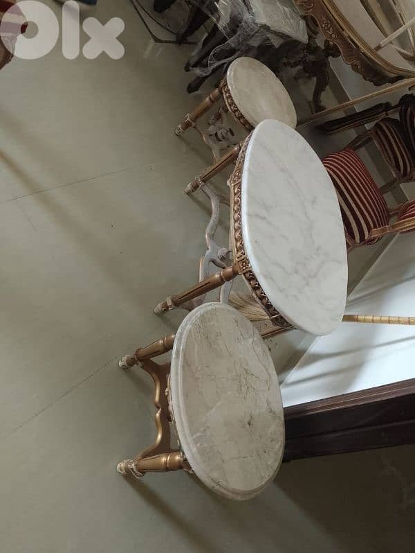 صالون ٧قطع وطقم رخام 3