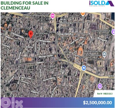 7 floors-building 4sale in Mina El Hosn-Clemenceau-مبنى في كليمنصو