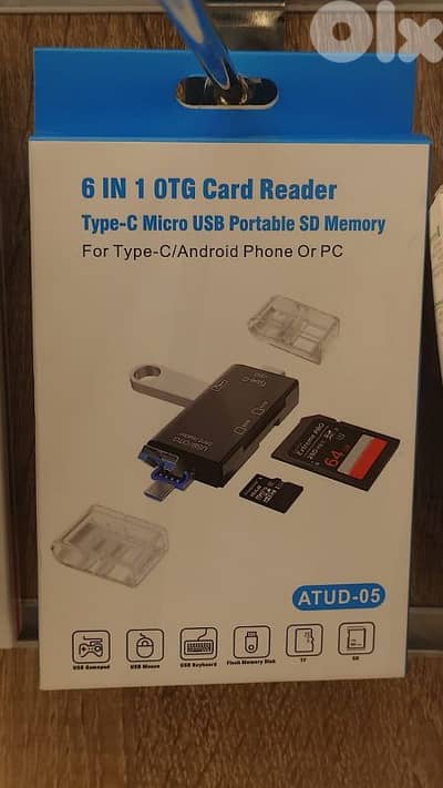 6 in 1 otg card reader atud-05