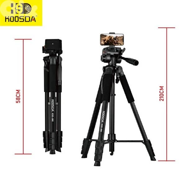 tripode aluminium 2.1m camera phone projector ستاند المينيوم ترايبود 1