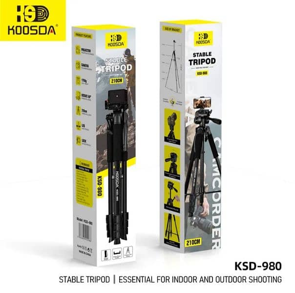 tripode aluminium 2.1m camera phone projector ستاند المينيوم ترايبود 2