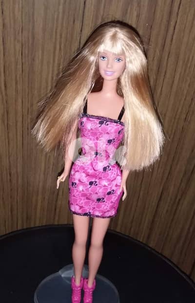 PRETTY FLOWERS Barbie Mattel99 bend legs Still good dressed doll+shoes