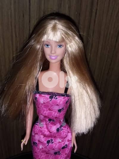 PRETTY FLOWERS Barbie Mattel99 bend legs Still good dressed doll+shoes