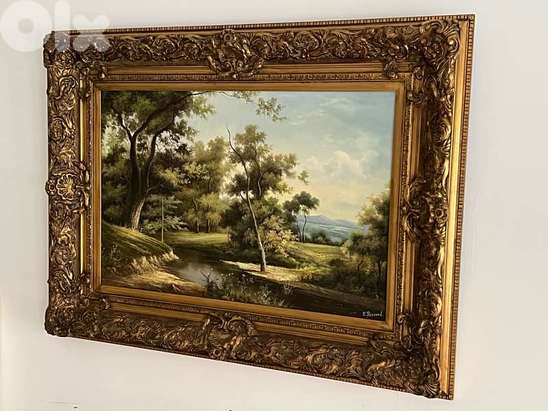 Oil painting of a landscape 1