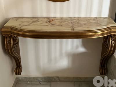 classic console with mirror