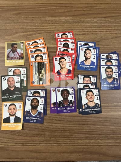 Basketball stickers album