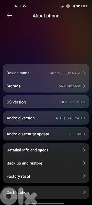 xiomi 11 lite 5g ne 1