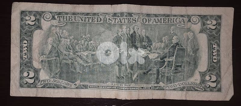 set of old dollar ($) bills. 2, 5, 20 3