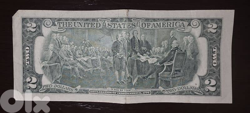 set of old dollar ($) bills. 2, 5, 20 5