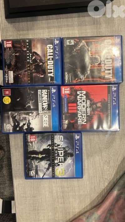 PS4 Fat 500 gb with 4 games
