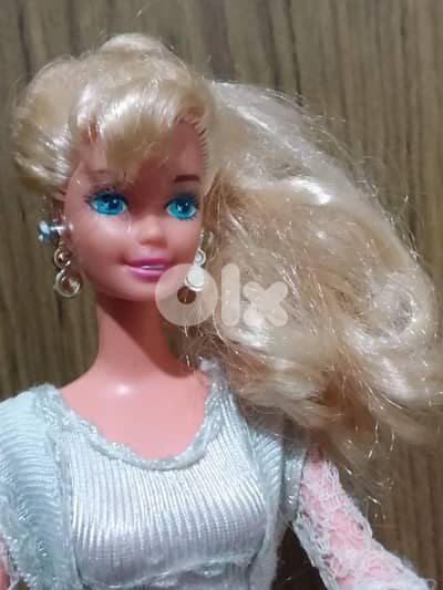 ANGEL PRINCESS Barbie Mattel96 RARE great doll similar dress+earrings