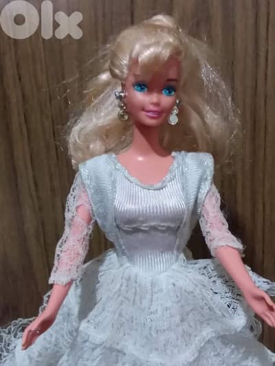 ANGEL PRINCESS Barbie Mattel96 RARE great doll similar dress+earrings