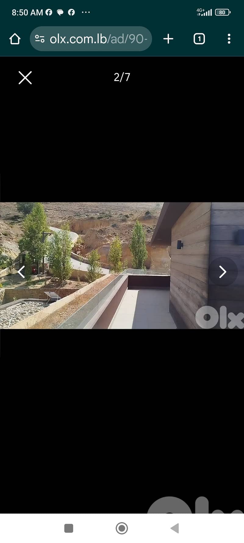 90 m Chalet + Open View+terrace in Baatouta Faqra Red Rock 6