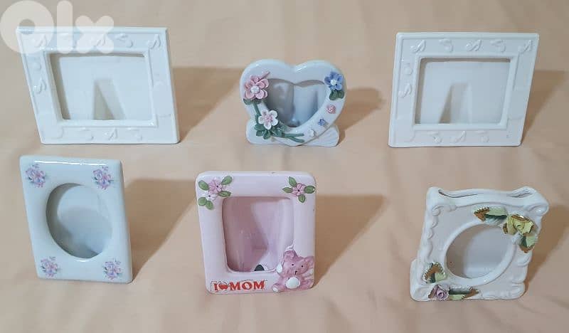 porcelain  picture  frame  6 pcs  15 $ beyrout  ashrafiye  03723895 1