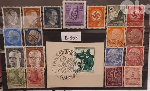 Germany Reich old 20 stamps Lot# B-863