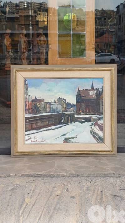 لوحة رسم زيتي اوروبية