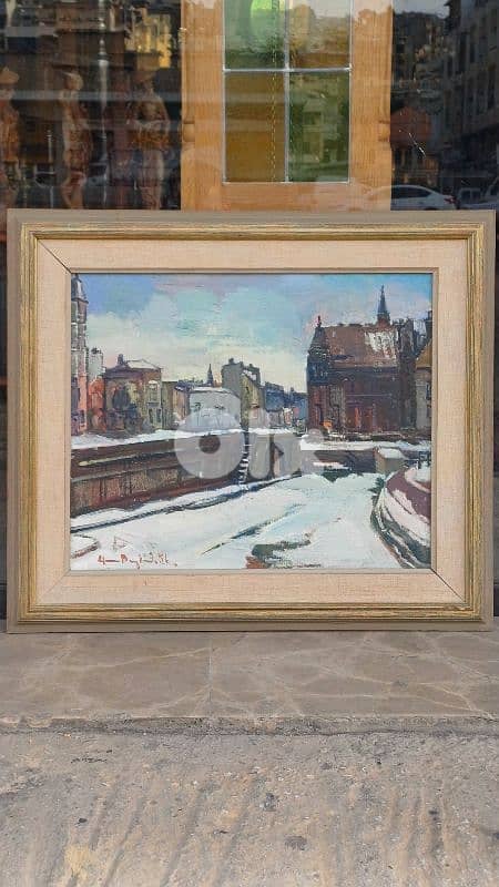 لوحة رسم زيتي اوروبية 1