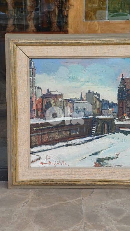 لوحة رسم زيتي اوروبية 6