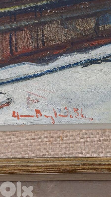 لوحة رسم زيتي اوروبية 8