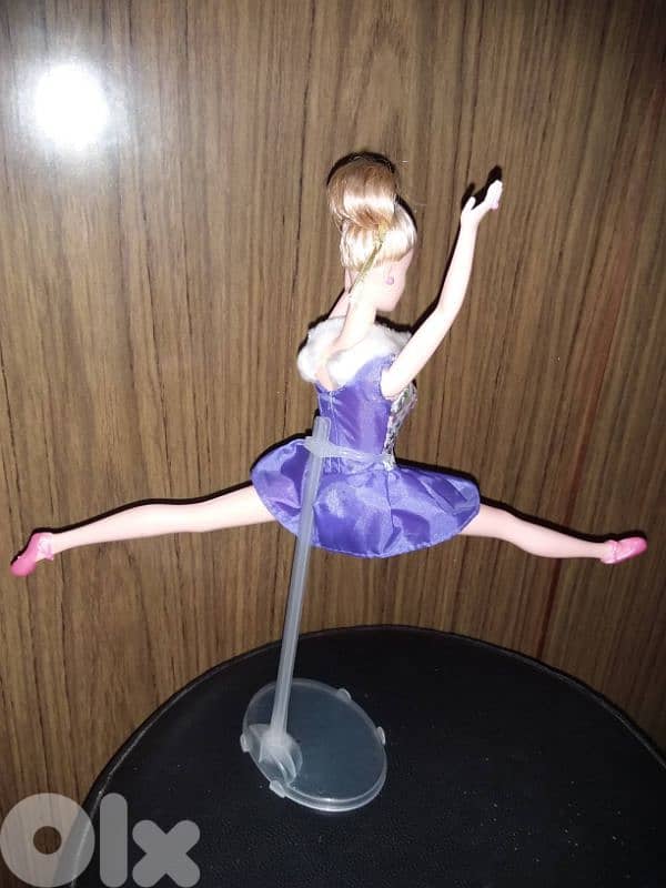 JEWEL SKATING Barbie Mattel98 great doll similar dress+Ballerina shoes 1