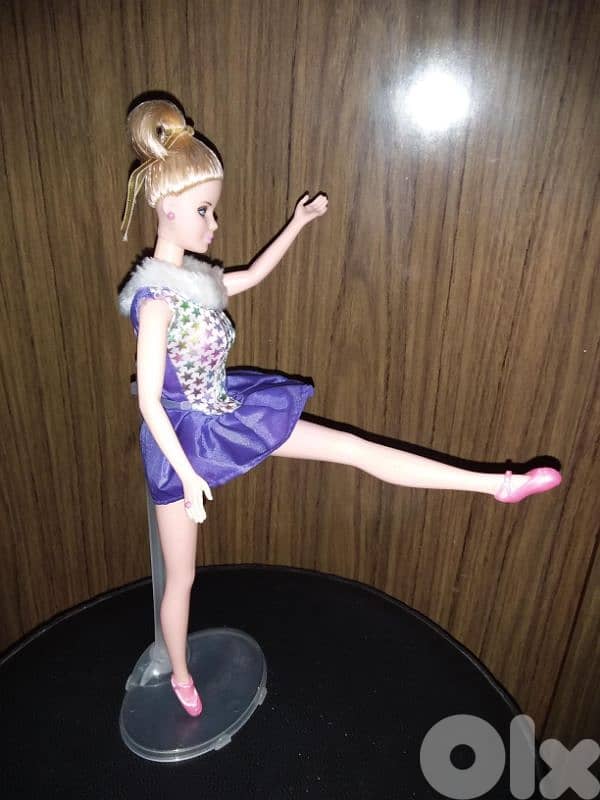 JEWEL SKATING Barbie Mattel98 great doll similar dress+Ballerina shoes 2
