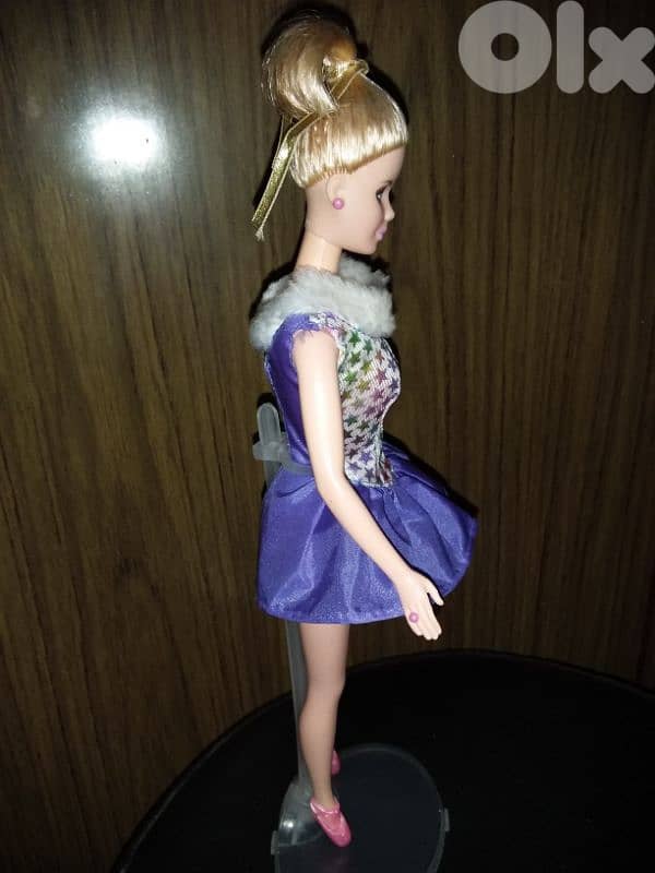 JEWEL SKATING Barbie Mattel98 great doll similar dress+Ballerina shoes 6