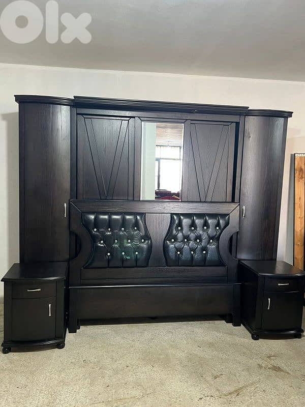 اوضة نوم ملكية خشب زان ولاتي ملبسة قشرة سنديان سحاب ودرف 2