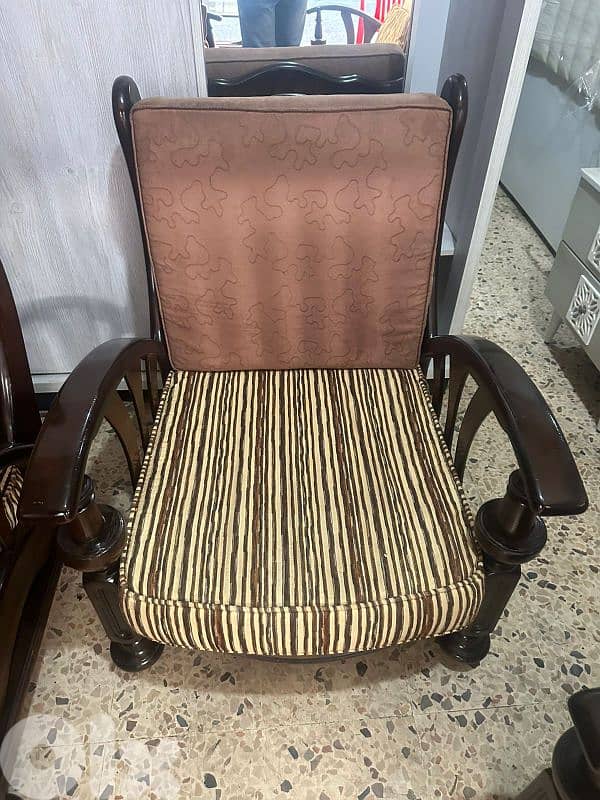 طقم كنبايات خشب زان اربع قطع 2