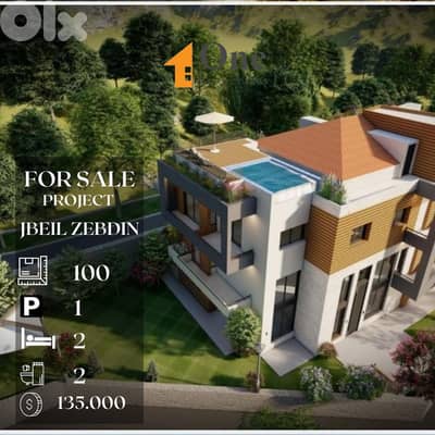 UNDERCONSTRUCTION APARTMENTS FOR SALE IN ZEBDIN JBEIL