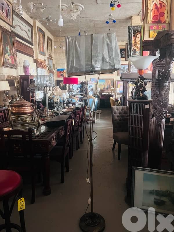 floor lamp brass base with black shade 5