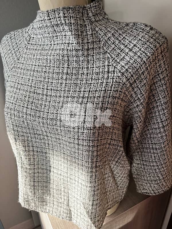ZARA TWEED TOP EXCELLENT COND 1