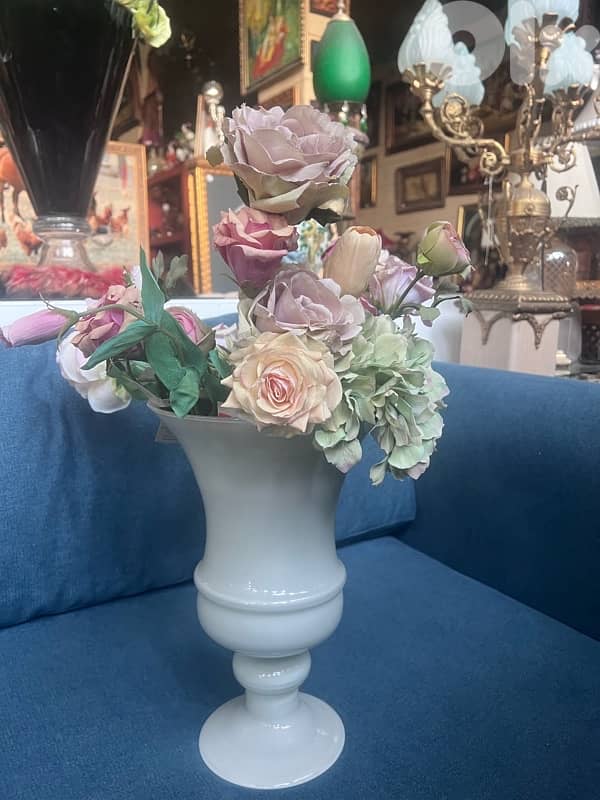 murano opaline glass vase 1960s 1