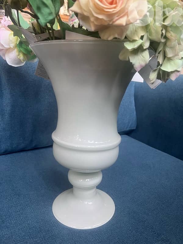 murano opaline glass vase 1960s 2