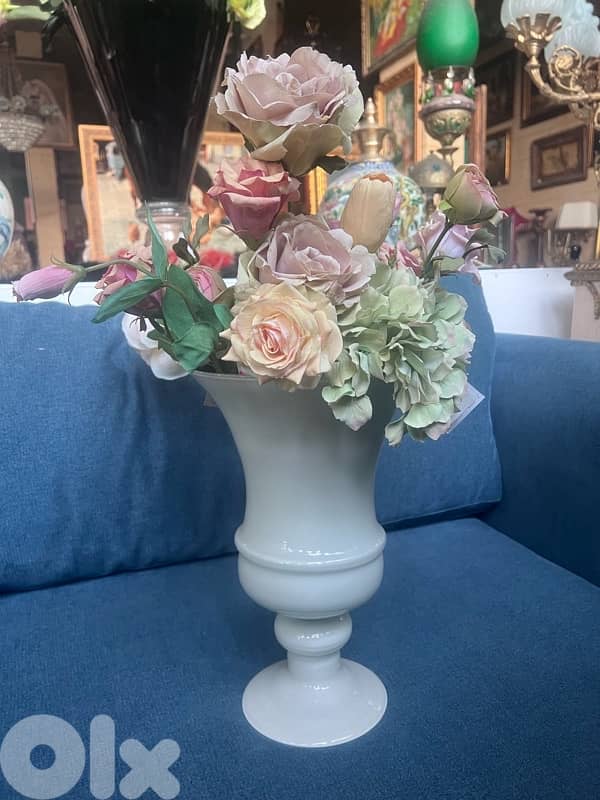 murano opaline glass vase 1960s 3