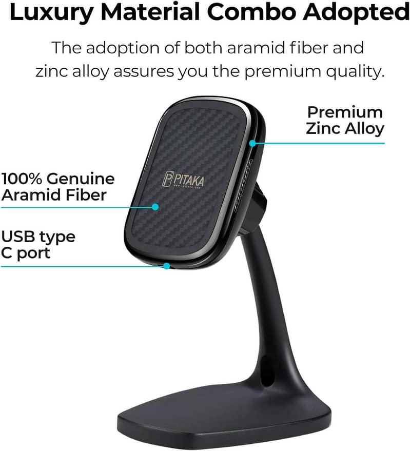 PITAKA MagEZ Mount Qi Desktop Wireless Charger 1