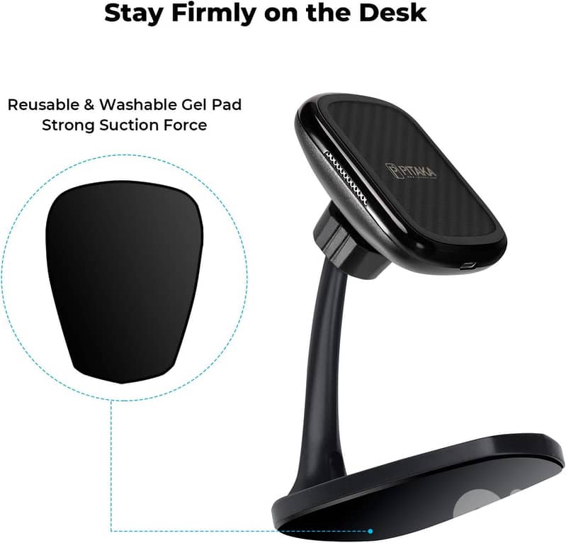 PITAKA MagEZ Mount Qi Desktop Wireless Charger 3