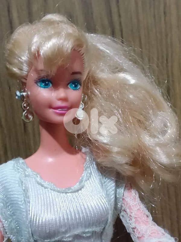 ANGEL PRINCESS Barbie Mattel96 RARE great doll similar dress+earrings 2