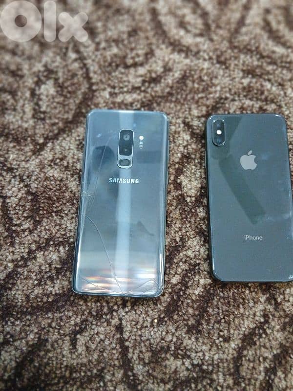 iphone x & samsung s9+ 1