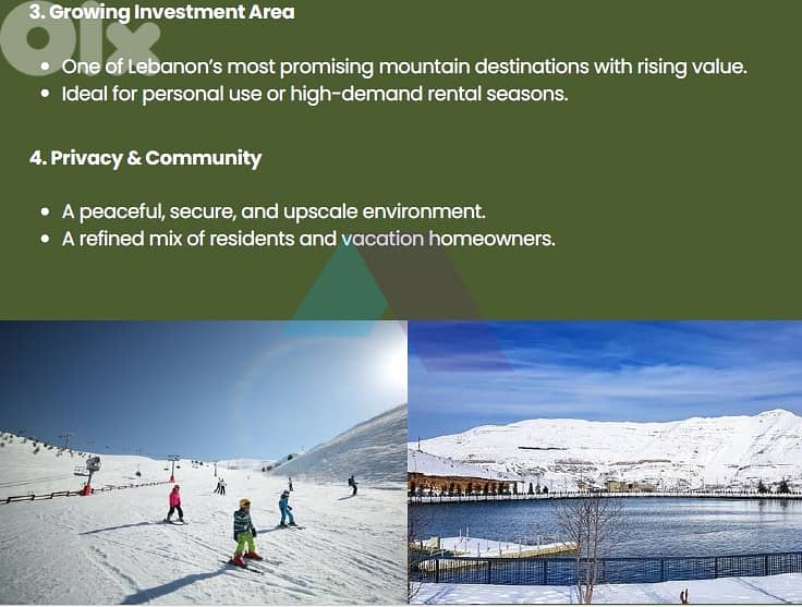 Chalets with Payment Facilities+pool/gym access+view 4sale in Zaarour 1