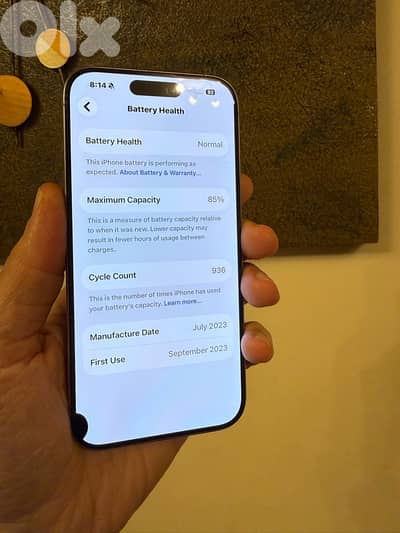 15 pro 512gb  never repaired ( dot screen )