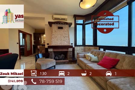 Zouk Mikael 130m2 | Furnished Flat | Calm Street |Panoramic View|EH\RH