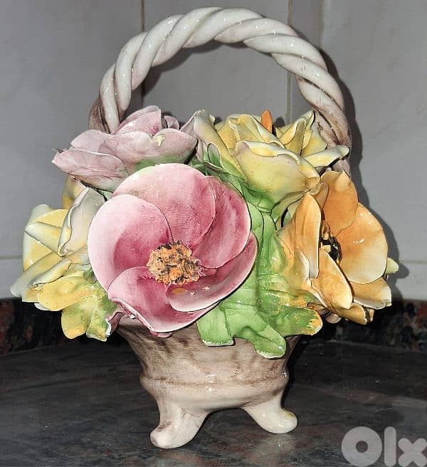 ceramic flower basket 1
