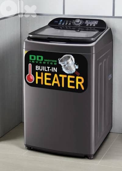Campomatic, 23KG Top Load Washer, Built In Heater, DD Inverter Motor