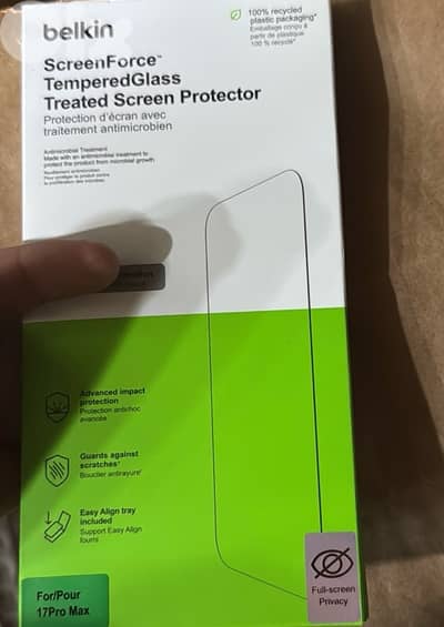 Belkin ScreenForce TemperedGlass 17 Pro Max